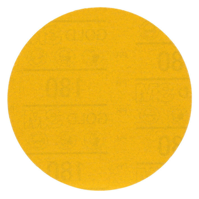 3M Products Hookit Gold Abrasive Disc 09234, 180, 5 in (125 mm), No Hole, 50 pcs/BX, 4 BX — view 2