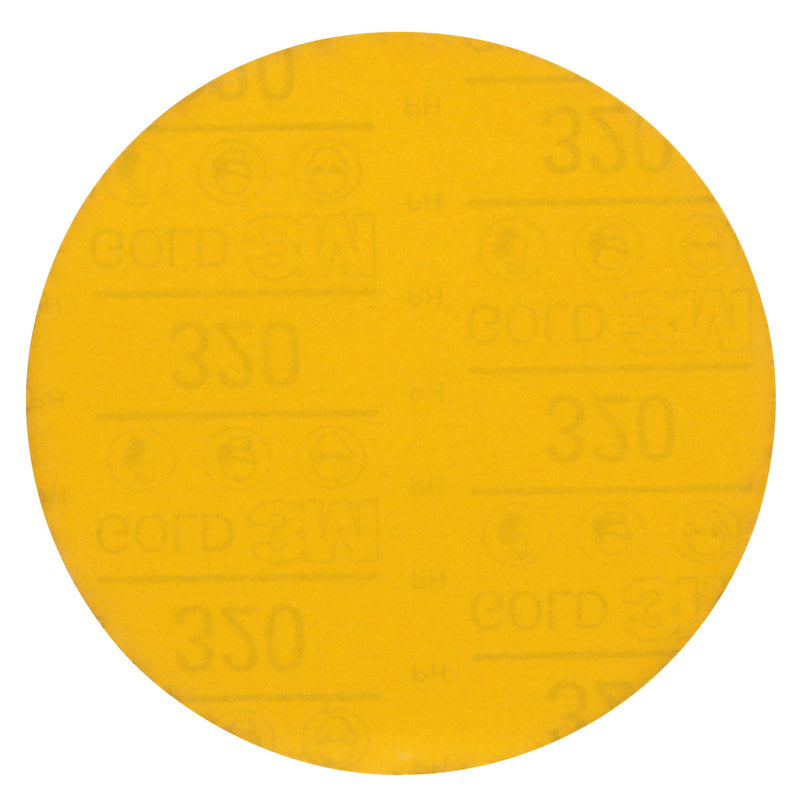 Hookit Gold Abrasive Disc 09257, 320, 6 in (150 mm), No Hole, 50 pcs/BX, 4 BX