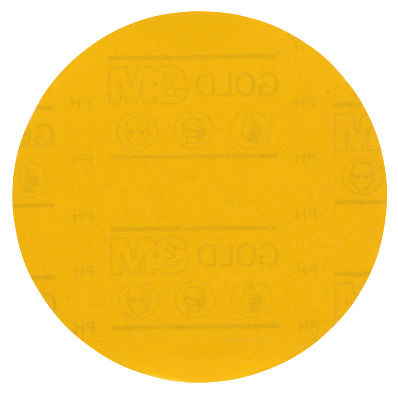 Hookit Gold Abrasive Disc 09258, 400, 6 in (150 mm), No Hole, 50 pcs/BX, 4 BX