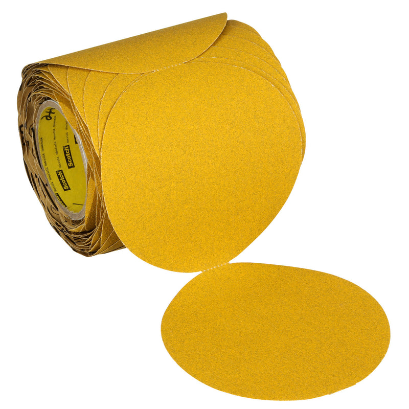 Stikit Gold Abrasive Disc Roll 09310, 40D, 6 in (150 mm), No Hole, 100 pcs/RL