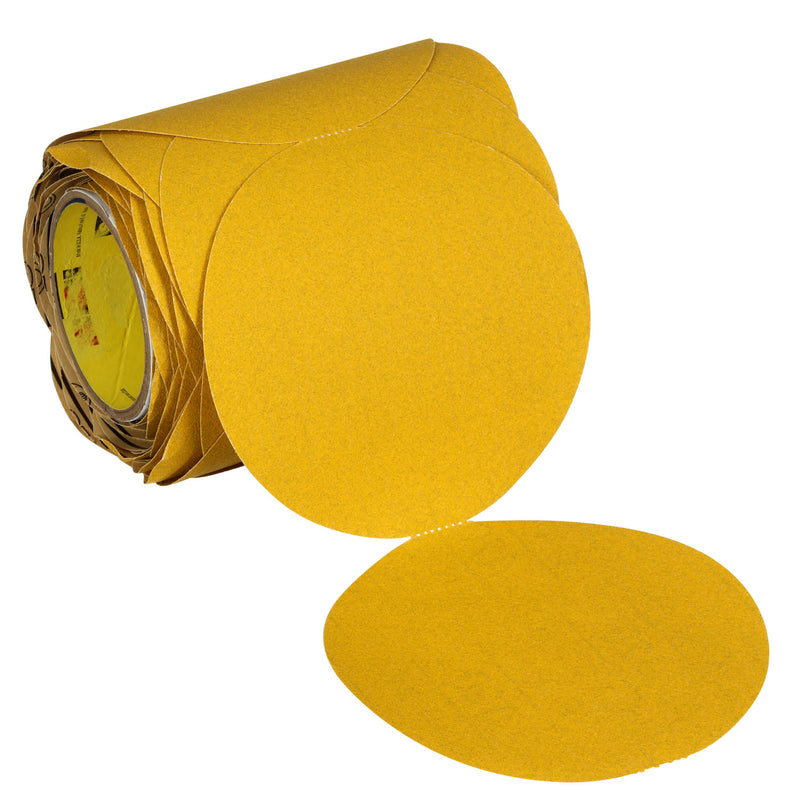Stikit Gold Abrasive Disc Roll 09312, 120, 6 in (150 mm), No Hole, 100 pcs/RL
