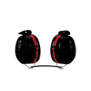 3M Products Optime H10B Earmuff, 29 dB Noise Reduction Rating, ABS, Black/Red — view 3