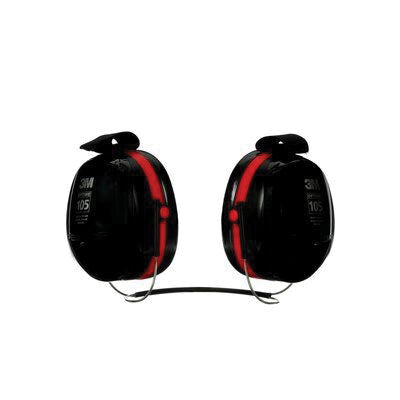 3M Optime H10B Earmuff, 29 dB Noise Reduction Rating, ABS, Black/Red — view 3