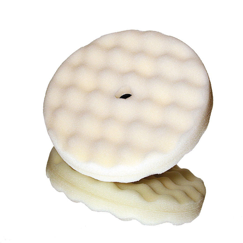3M Products Perfect-It 05706 Double-Sided Compound Pad, 8 in Dia, Hookit Attachment, Foam Pad, White