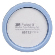 3M Products Perfect-It 05733 Single Sided Ultrafine Polishing Pad, 8 in Dia, Hook and Loop Attachmen