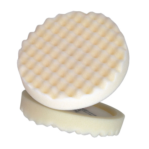 3M Products Perfect-It 05737 Single Sided Compound Pad, 8 in Dia, Hookit Attachment, Foam Pad, White