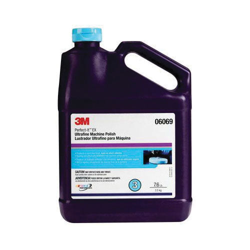 3M Products Perfect-It 06069 EX Ultrafine Machine Polish, 1 gal Bottle, Liquid, Blue, Polish