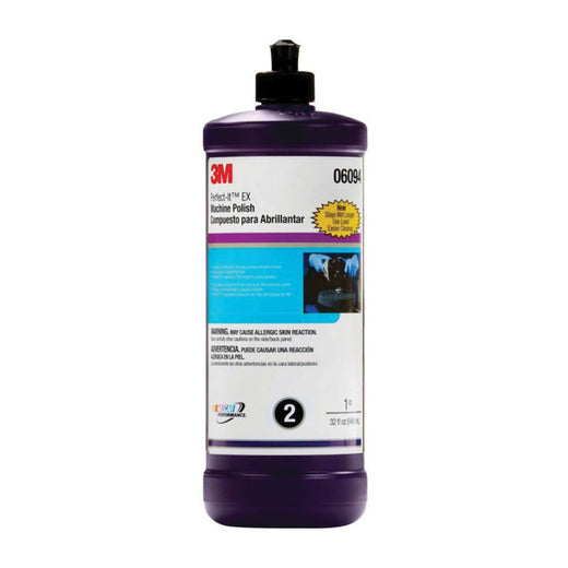 3M Products Perfect-It 06094 EX Machine Polish, 1 qt Bottle, Liquid, Gray, Polish