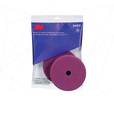 3M Products Perfect-It 34123 Random Orbital Polishing Pad, 5 in Dia, Fine, Hook and Loop Attachment, — view 4