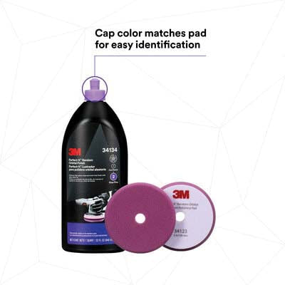 3M Products Perfect-It 34134 Random Orbital Polish, 1 qt Bottle, Liquid, Purple — view 2