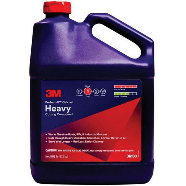 Perfect-It™ 36103 Gelcoat Heavy Cutting Compound 1 gal Bottle White Liquid