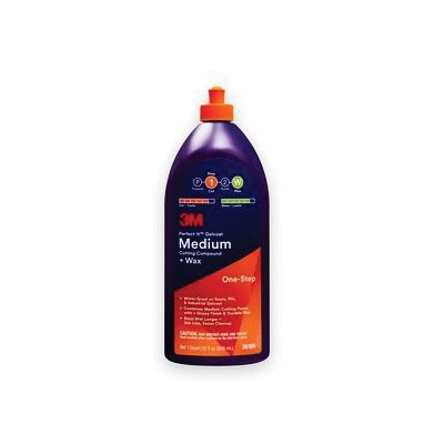 3M Products Perfect-It 36106 Gelcoat Medium Cutting Compound + Wax, 1 qt Bottle, White — view 3