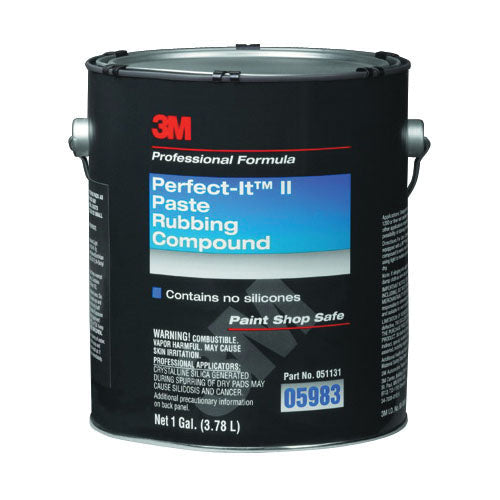 3M Products Perfect-It II 05983 Rubbing Compound, 1 gal Can, Tan, Paste, Compound