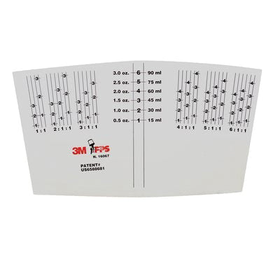 3M Products 16067 Generic Mix Ratio Inserts, Use With: Paint Preparation System, 3 oz Micro Cup — view 2