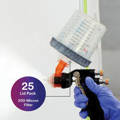 3M Products 16200 Standard and Large Disposable Cup Lid, Clear, Use With: Paint Preparation System, — view 3