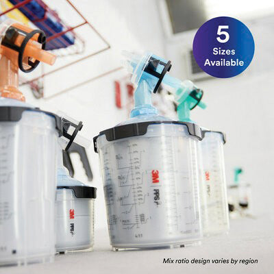 3M Products 26170 Series 2.0 MIDI 6-Pack Starter Kit, 400 mL, Use With: Accuspray One Spray Guns — view 4