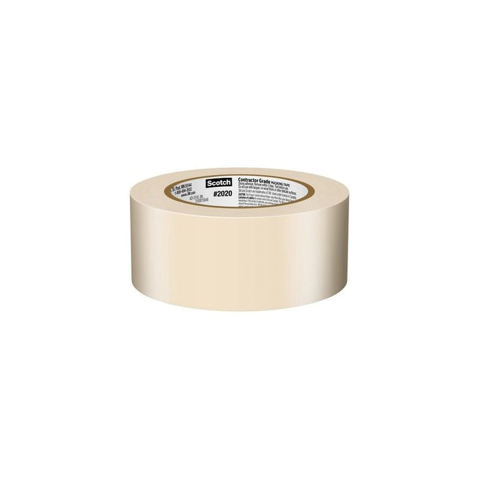 3M Products Scotch 2020-48MP Contractor-Grade Masking Tape, 60 yd L x 1.88 in W, Tan — view 4
