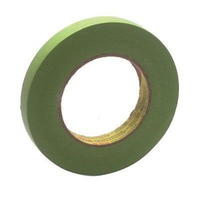 Scotch 26334 Performance Masking Tape 55 m x 18 mm Green, Crepe Paper Backing, Rubber Adhesive