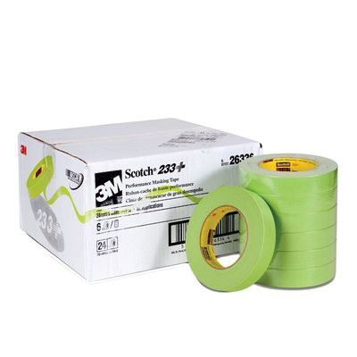 3M Products Scotch 26336 233+ Series Performance Masking Tape, 55 m x 24 mm, Green