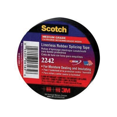 3M Products Scotch 6165 Electrical Insulation Tape, 15 ft x3/4 in, 30 mil THK, Black