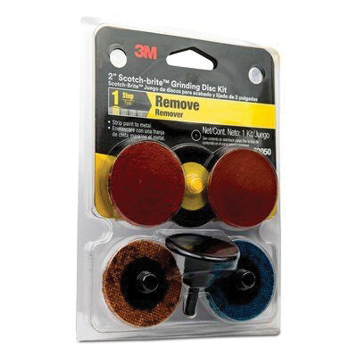 3M Products Scotch-Brite 03050 Assorted Grinding Disc Kit, 2 in Dia, 36/80/120 Grit, Fine Coarse Gra
