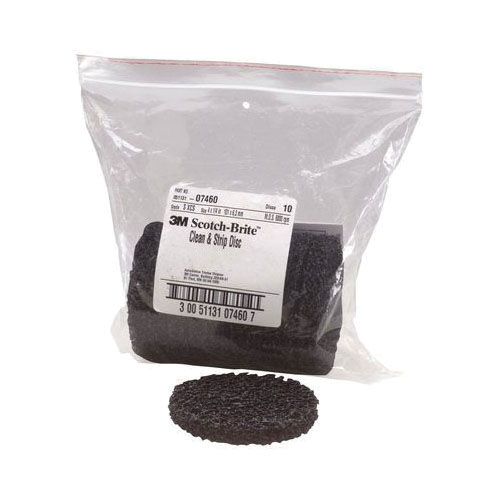 3M Products Scotch-Brite 07460 Non-Woven Clean and Strip Disc, 4 in Dia, 1/4 in Center Hole, Extra C — view 3