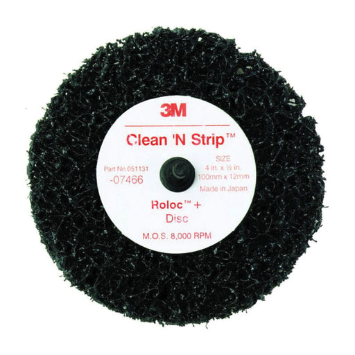 3M Products Scotch-Brite 07466 Non-Woven Quick-Change Clean and Strip Disc, 4 in Dia, 1/4 in Center