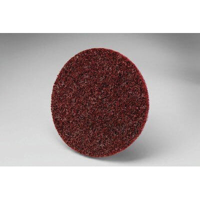 3M Products Scotch-Brite 07483 SC-DR Series No-Hole Surface Conditioning Disc, 4 in, Medium Grade, A