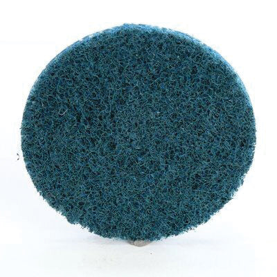 Scotch-Brite 7515 2 in Very Fine Aluminum Oxide Surface Conditioning Disc, Blue, Roloc™ TR