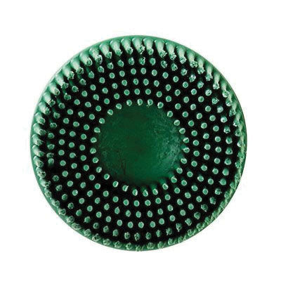 Scotch-Bright 7524 Tapered Bristle Disc 2 in - 50 Grit Ceramic, Green, TR Attachment