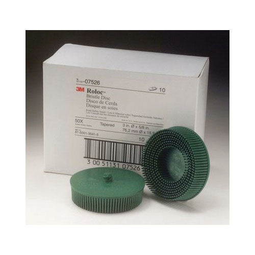 3M Products Scotch-Brite 07526 Tapered Bristle Disc, 3 in Dia, 50 Grit, Coarse Grade, Ceramic — view 2