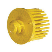 3M Products Scotch-Brite 07531 Straight Bristle Disc, 1 in Dia, 80 Grit, Aluminum Oxide — Yellow