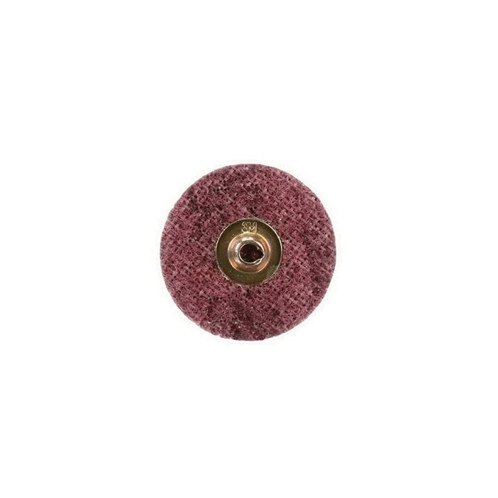 3M Products Scotch-Brite Roloc 25764 SC-DM Series Surface Conditioning Disc, 2 in Dia, Maroon, TSM A — view 2