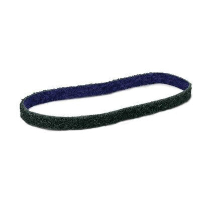 Scotch-Brite Non-Woven Durable Flex Belt 64467, 1/2 in x 18 in, Fine Grade, Green