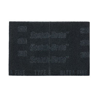 3M Products Scotch-Brite 64935 Non-Woven Hand Pad, 6 in W x 9 in L, S Ultra Fine Grade, Gray