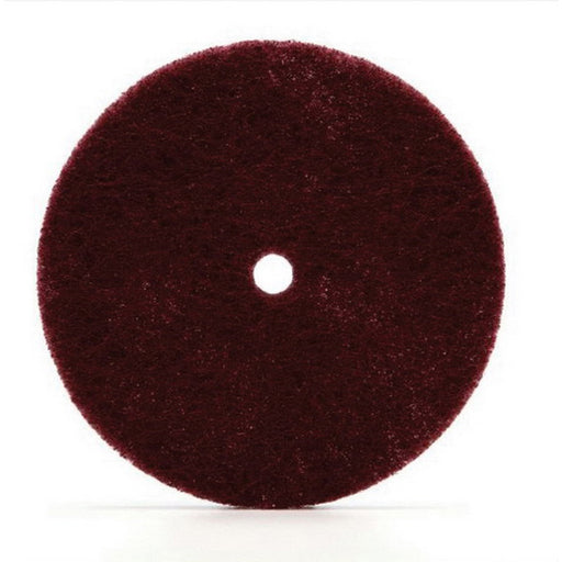 3M Products Scotch-Brite 77225 Clean and Finish Disc, 6 in Dia, 80 Grit, Hook and Loop, White