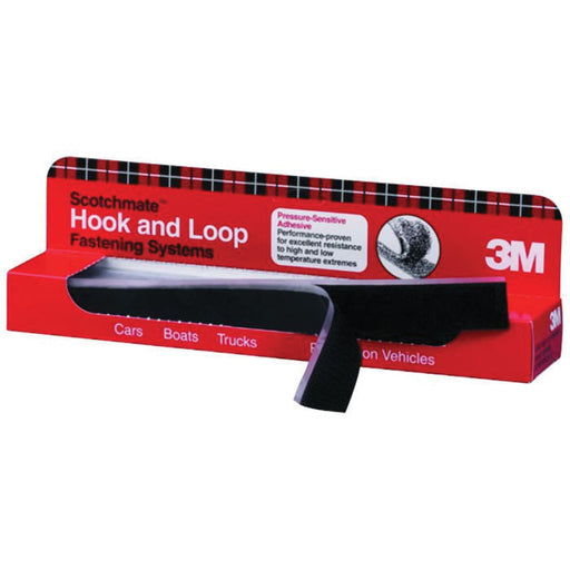 3M Products Scotchmate 06480 Hook and Loop Fastening System, 1 x 12 in, Nylon, Black