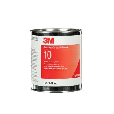 3M Products Scotch-Weld 20272 10 Series Contact Adhesive, 1 qt Can, Liquid, Light Yellow, 30 min Cur