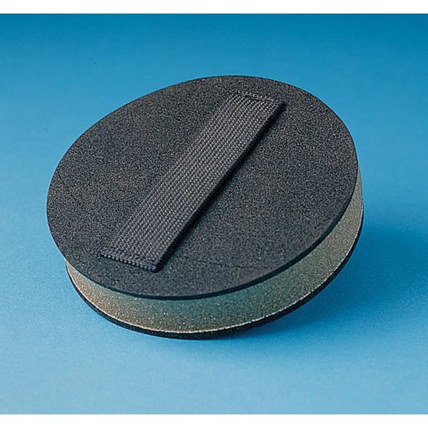 Stikit Disc Hand Pad 05589, 6 in Diameter, 1 in Thick, Black, PSA Attachment