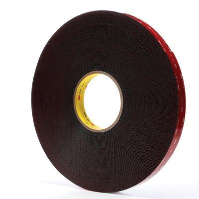 3M Products 25522 5952 Series Double Sided Heavy Duty Mounting Tape, 15 yd x 3/4 in, 45 mil THK, Bla — view 2