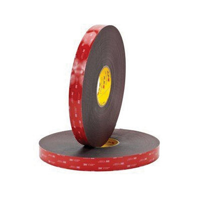 3M Products 25522 5952 Series Double Sided Heavy Duty Mounting Tape, 15 yd x 3/4 in, 45 mil THK, Bla — view 3