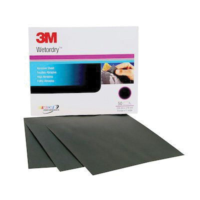 3M Wetordry Abrasive Sheet 2042 9 x 11 in P240 Medium Black Wet/Dry — view 3