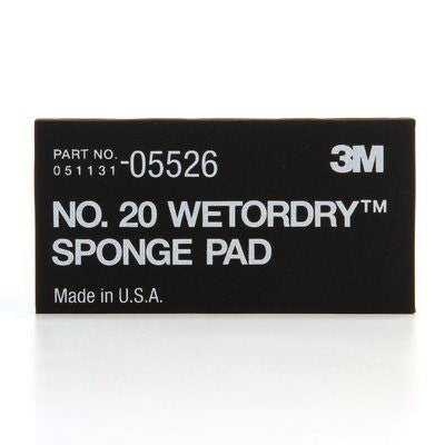 Wetordry 5526 Sponge Pad Black Soft Foam 5-1/2 in x 2-3/4 in