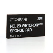 3M Products Wetordry 05526 Sponge Pad, 5-1/2 in L x 2-3/4 in W — Black