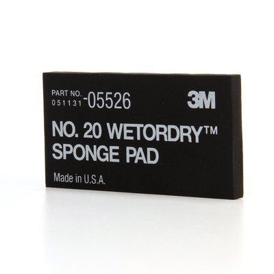 3M Products Wetordry 05526 Sponge Pad, 5-1/2 in L x 2-3/4 in W — Black — view 3