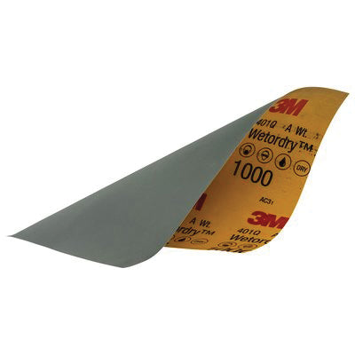 3M Products Wetordry 32021 Sandpaper, 9 in W x 11 in L, 1000 Grit, Aluminum Oxide Abrasive, Gray, We — view 2
