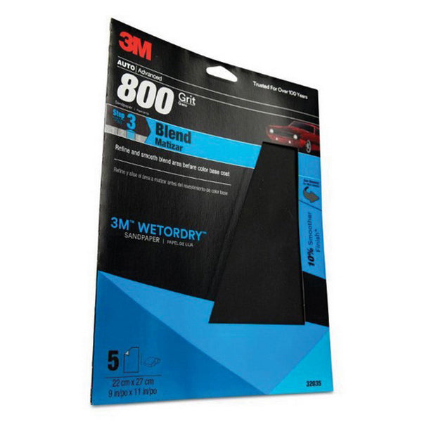 Wetordry 800 Grit Black Sandpaper 9 in x 11 in - Part 32035