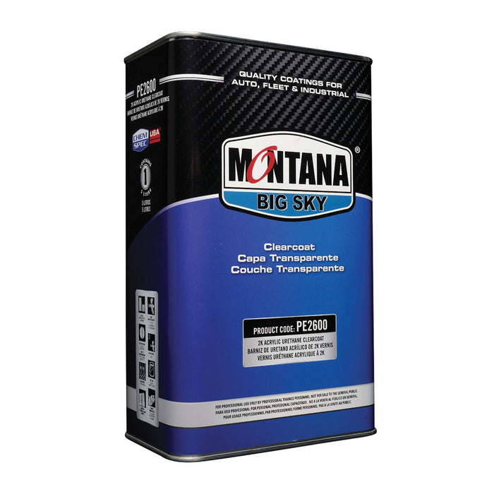 Montana Big Sky PE2600-5L 2K Acrylic Urethane Clearcoat, 5 L, 2:1 Mixing
