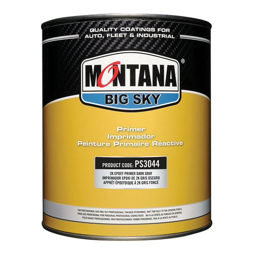 Montana Big Sky PS3044-G Epoxy Primer, 1 gal, Dark Gray, 551 g/L VOC