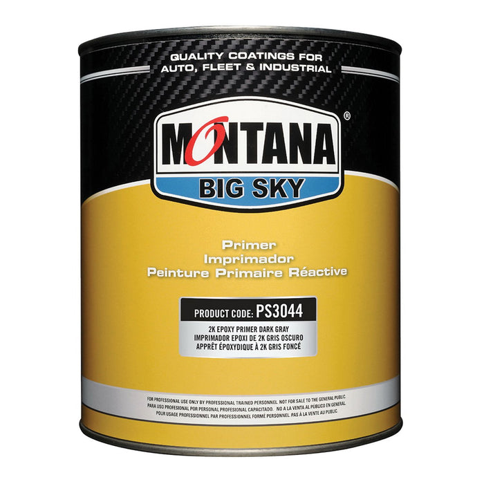Montana Big Sky PS3044-G Epoxy Primer, 1 gal, Dark Gray, 551 g/L VOC
